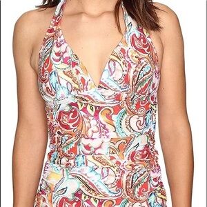 Ralph Lauren-bathing suit tankini top-lightly padded bra- Size 8